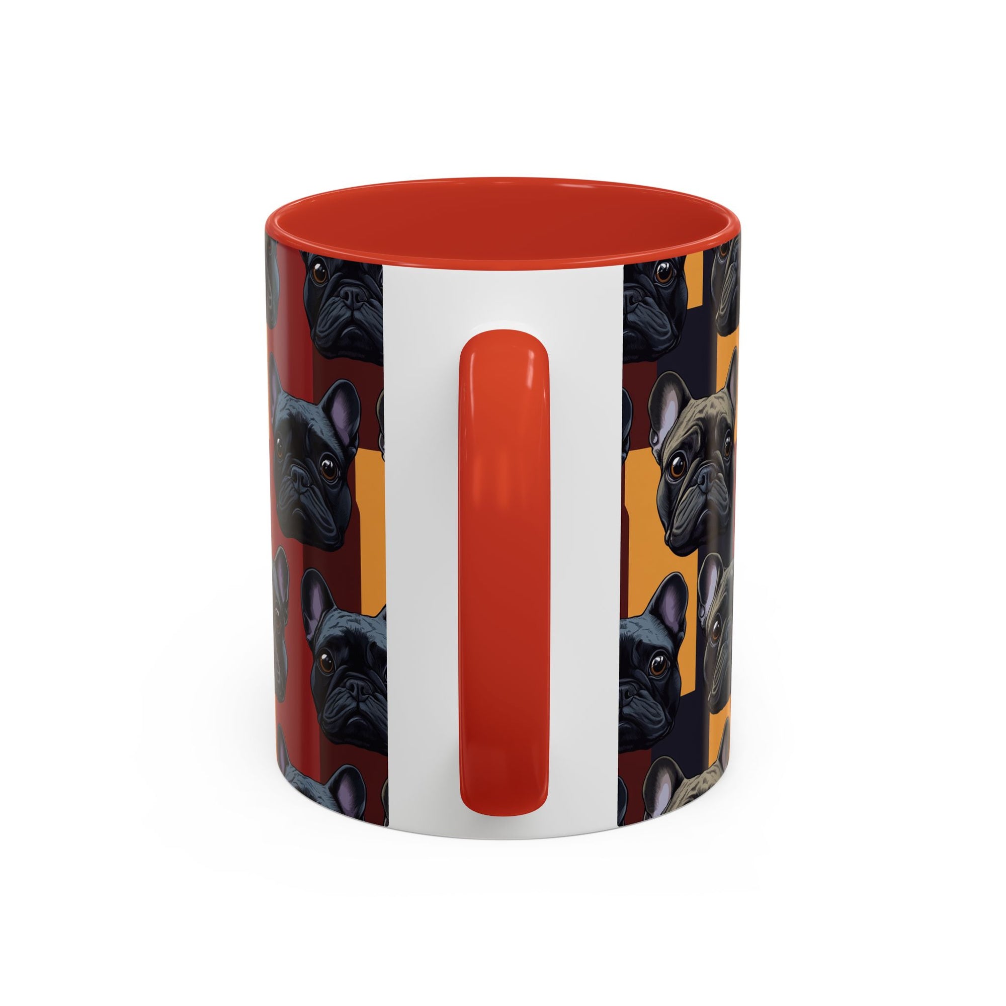 Chic Canine Checkmate - Frenchie Edition Accent Coffee Mug