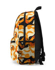 Golden Woof Abstract Glamour Backpack