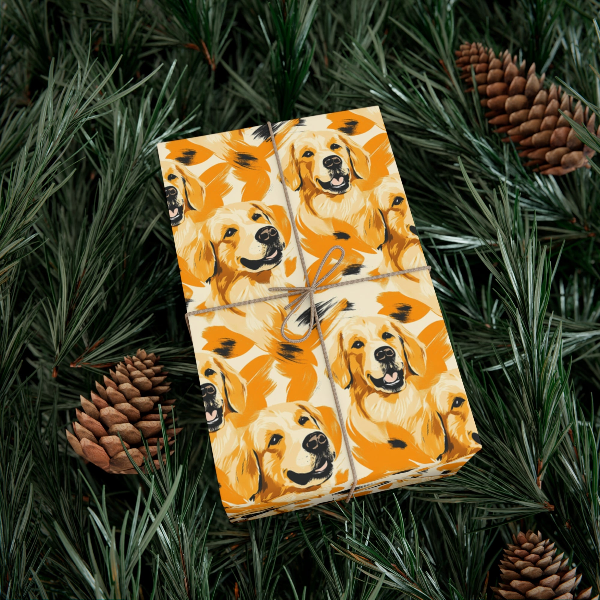 Golden Glitz &#39;n Glamour Woofwear Gift Wrap Papers