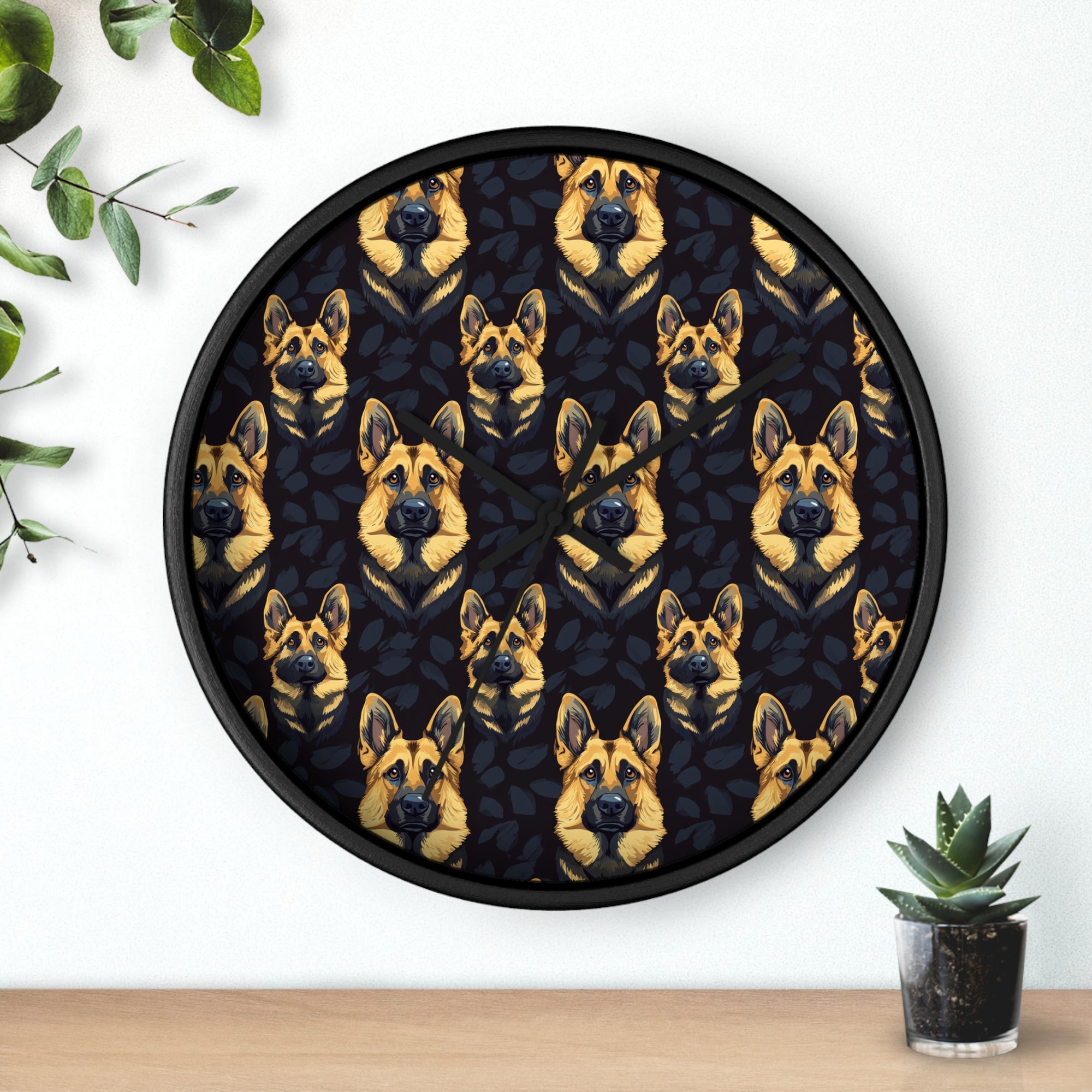 Majestic Hound Couture: German Shepherd LuxeBlend Wall Clock