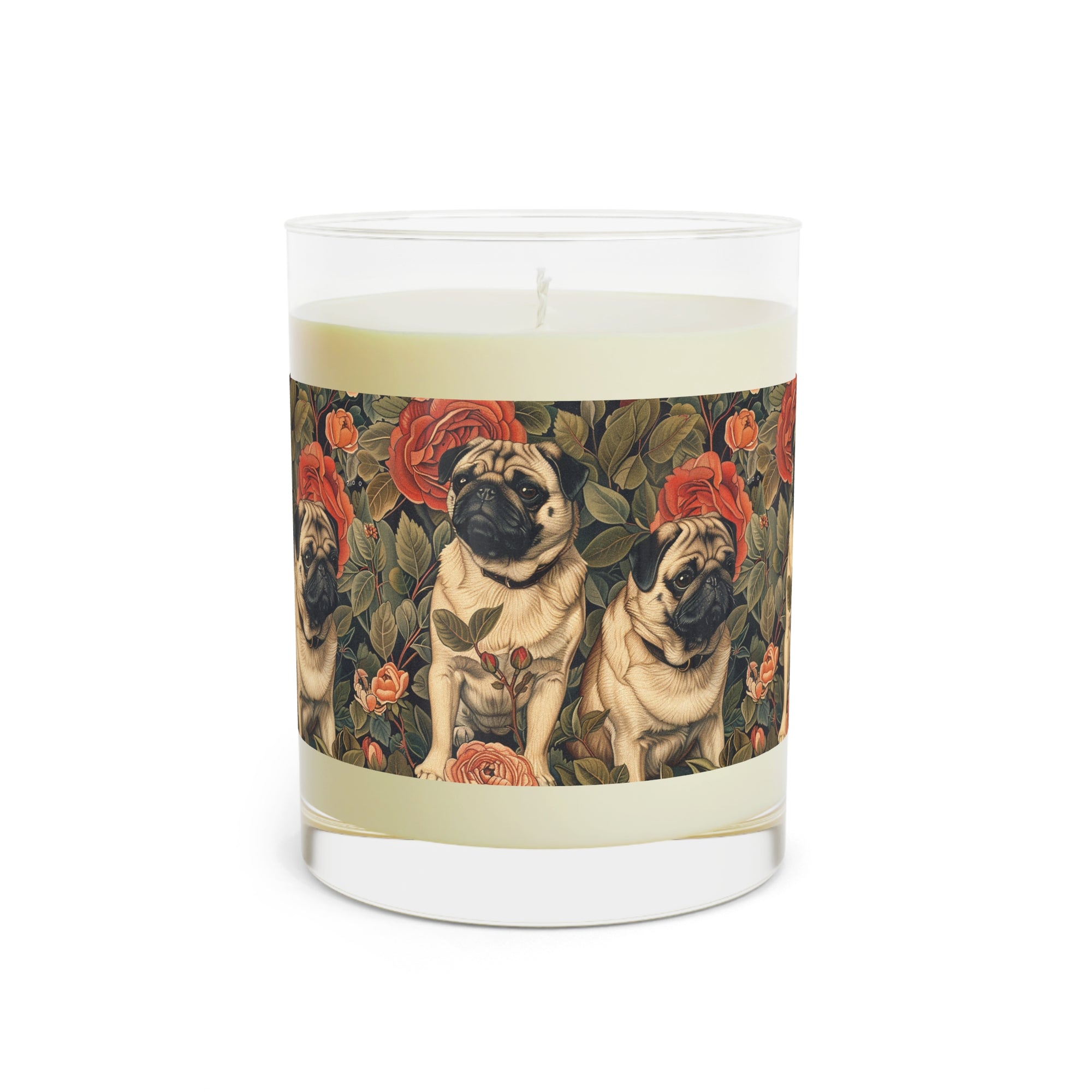 Blooming Pug Paradise Scented Candle