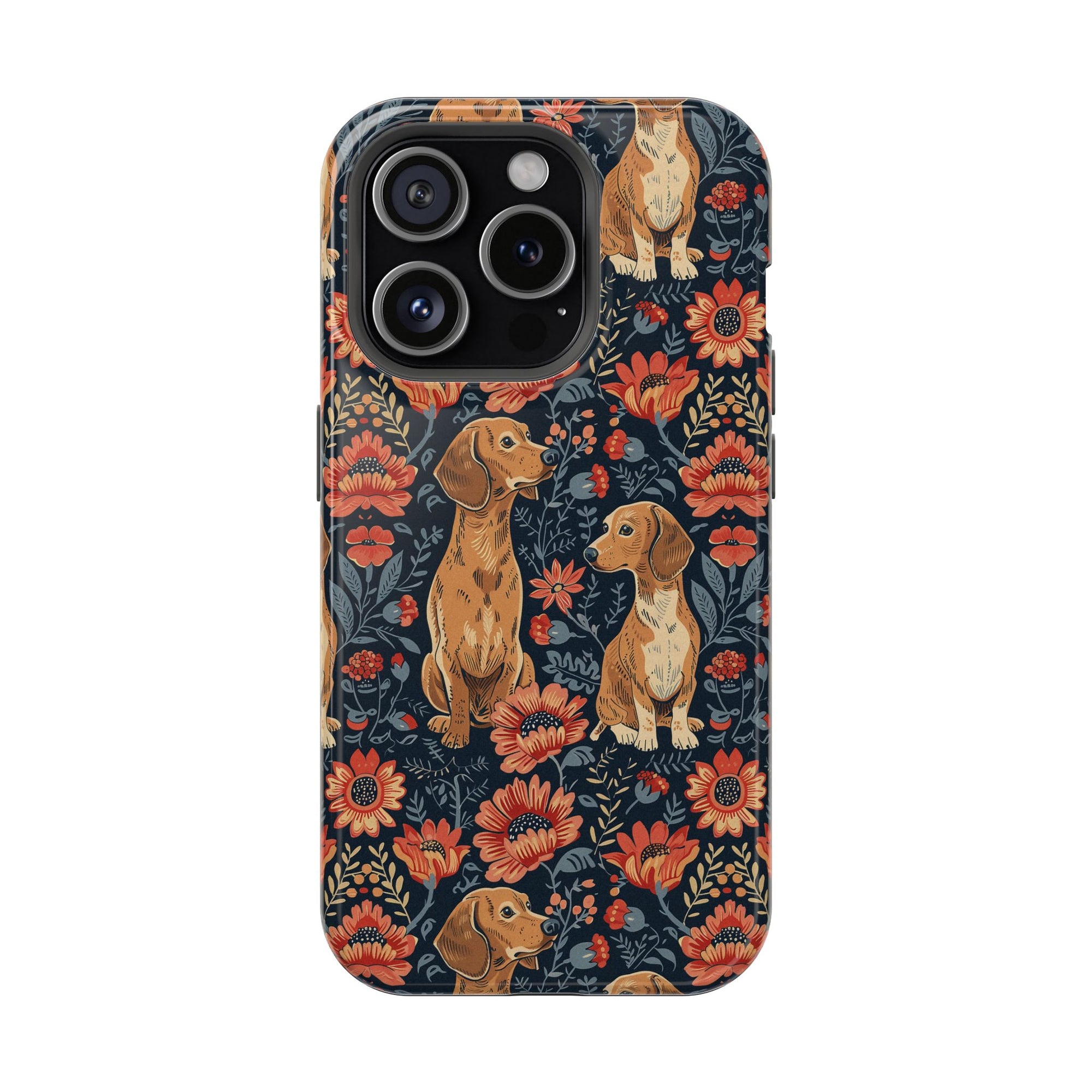 Floral Pawsome Dachsund Delight Magnetic Tough Cases