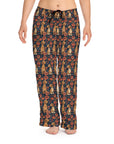 Floral Pawsome Dachsund Delight Women's Pajama Pants