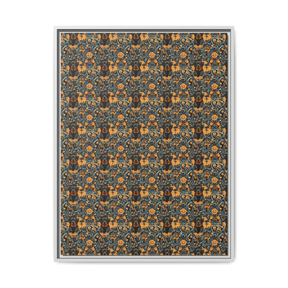 Ruffle Rottie Glamourific Matte Canvas, Framed