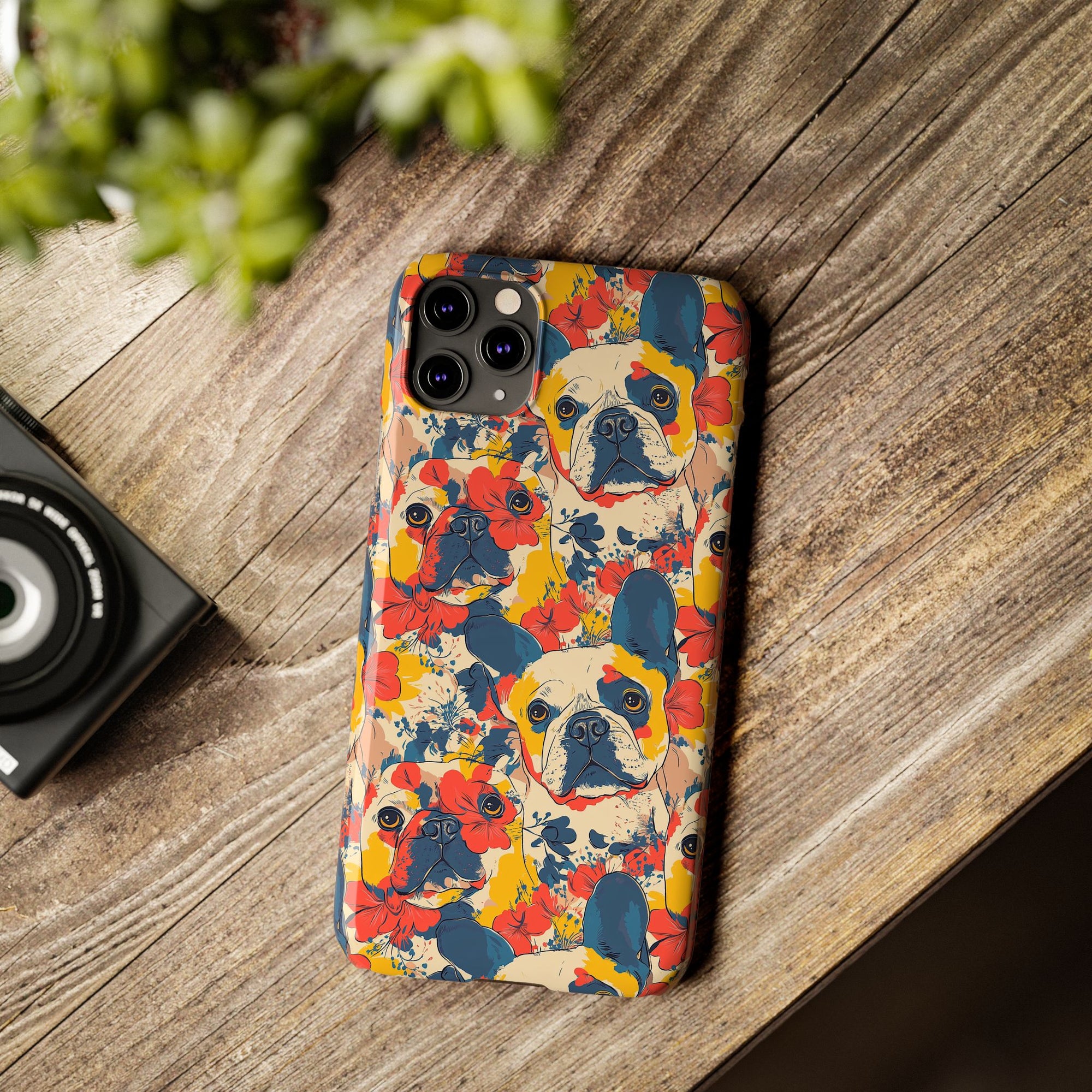 Bloom Pup Frenchietastic Splatter Slim Phone Cases