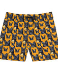 Frenchie Pawsitively Pawsome Peek-a-Boo Perfection Men's Mid-Length Swim Shorts