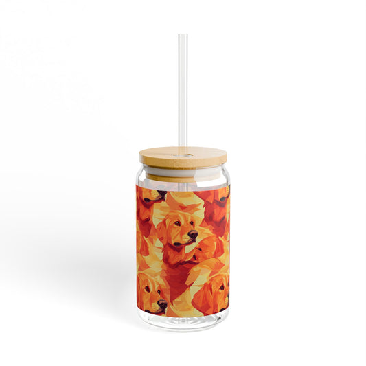 Golden Glamour Paws Sipper Glass