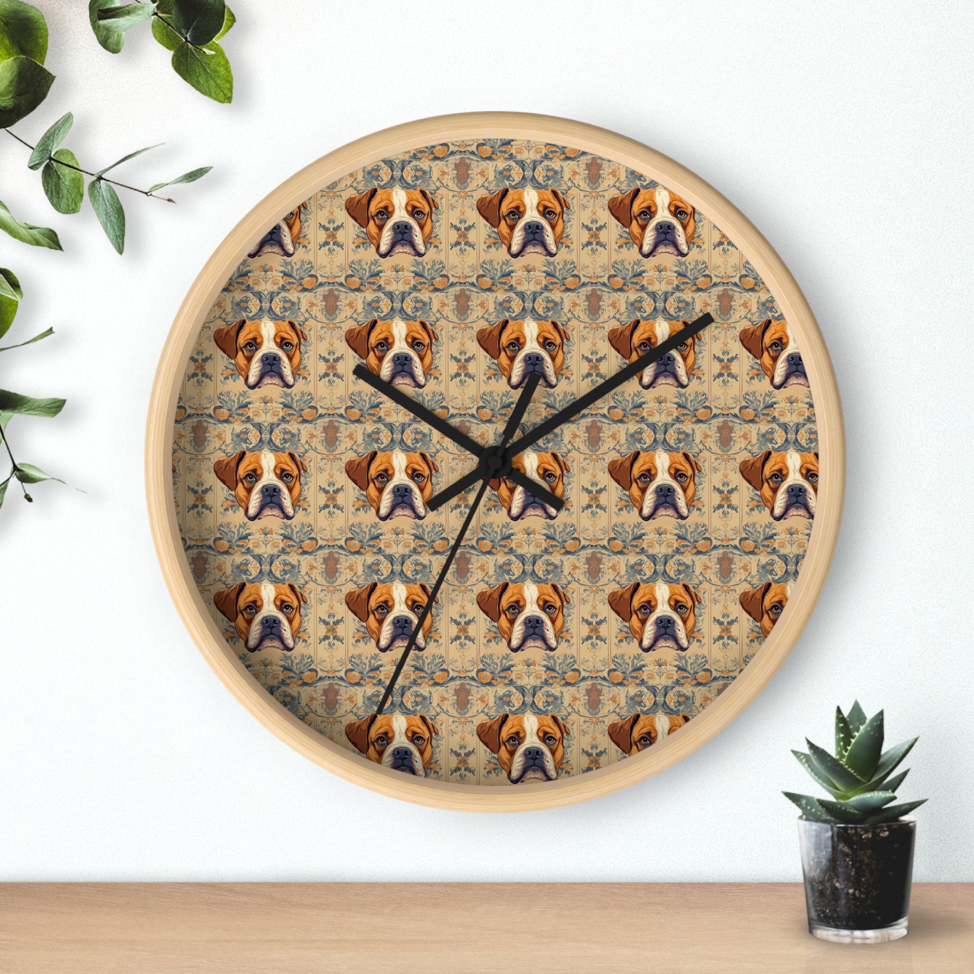 Bowtie Boxer Bliss Wall Clock