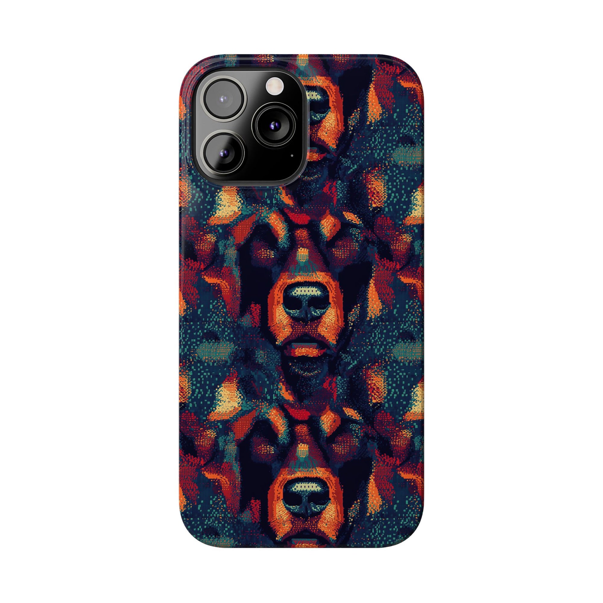 Rustic Rottie Charm Slim Phone Cases