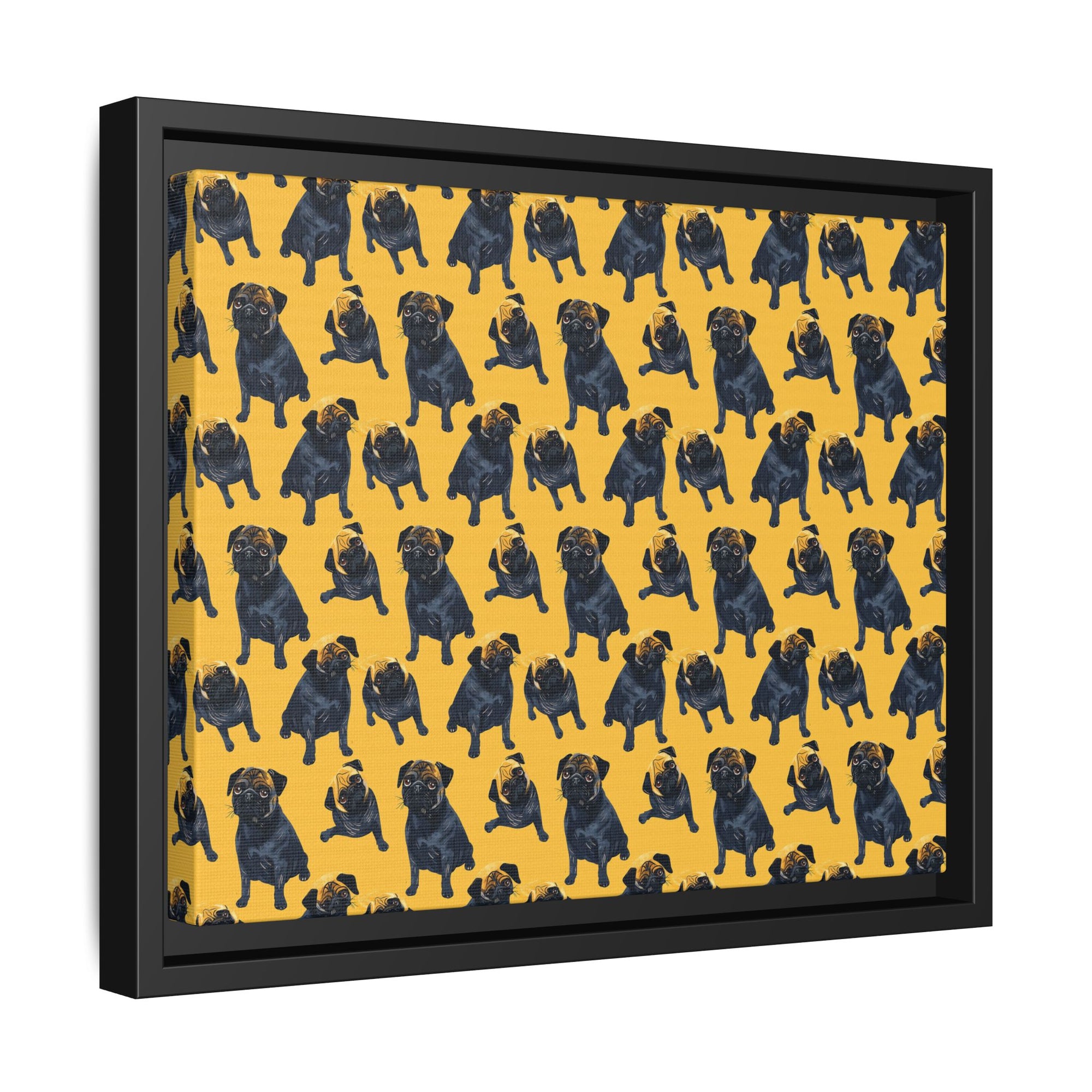 Puglet Posh Paradise Matte Canvas, Framed