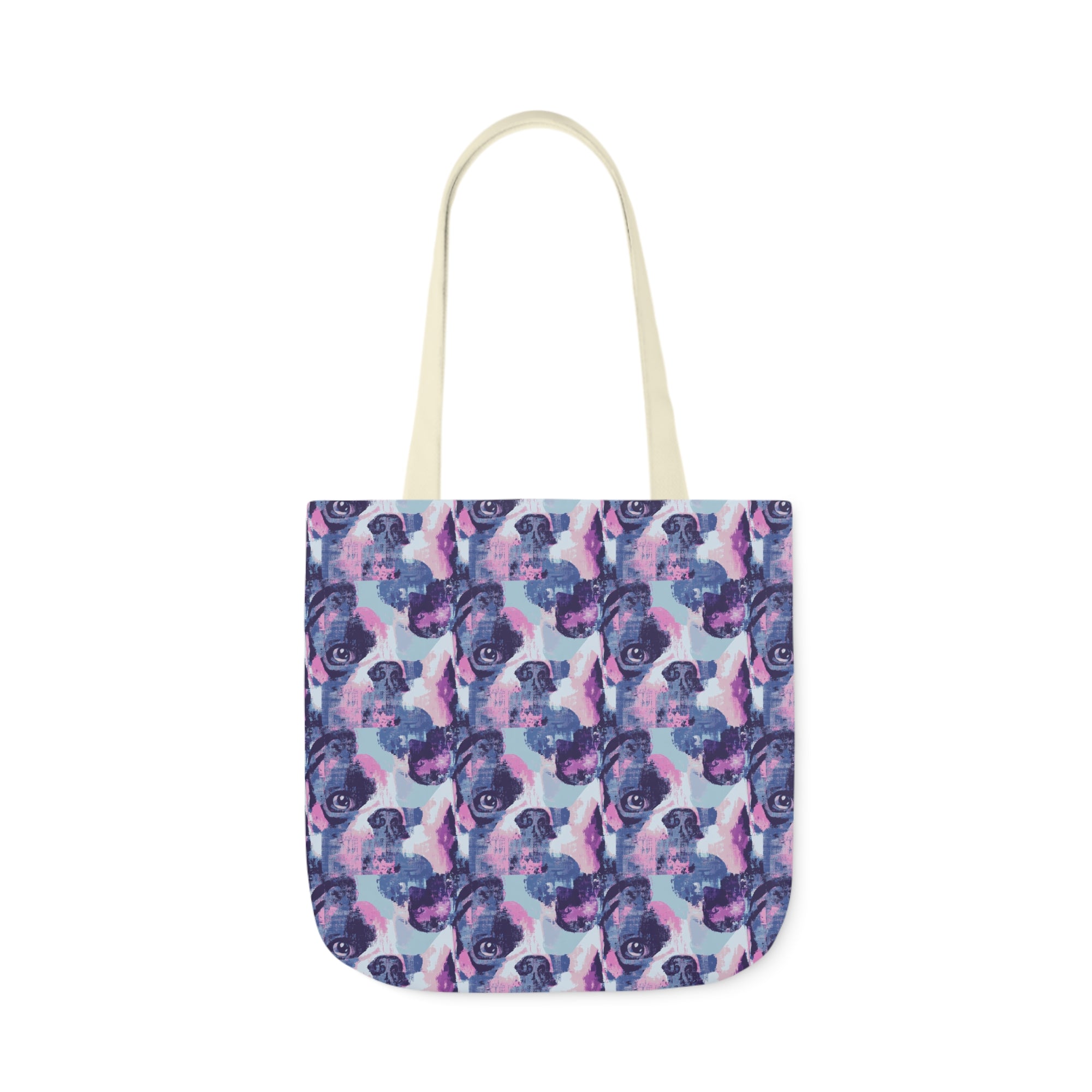 Funky Geometric Boxerista Canvas Tote Bag