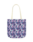 Funky Geometric Boxerista Canvas Tote Bag