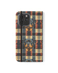 Pawsome Rottweiler Royalty Plaid Flip Cases