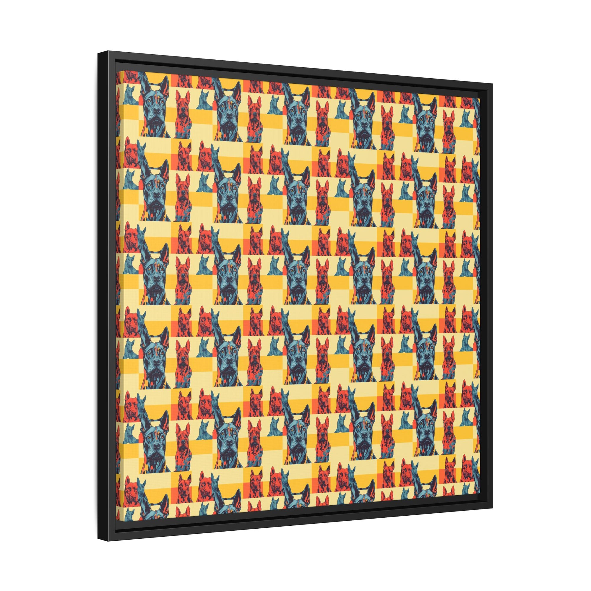 Dane-tastic Marvelous Mutt Mode Matte Canvas, Framed