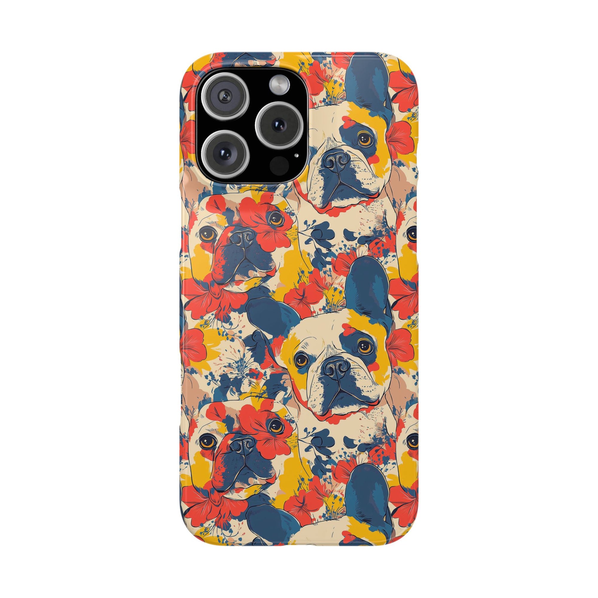 Bloom Pup Frenchietastic Splatter Slim Phone Cases