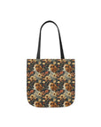 Beagle Blossoms Canvas Tote Bag