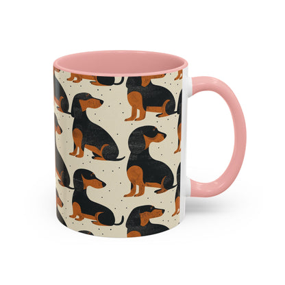 Whimsical Dachsund Dreamcatcher Accent Coffee Mug