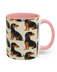 Whimsical Dachsund Dreamcatcher Accent Coffee Mug