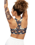 Bulldog Blossom Bonanza Seamless Sports Bra