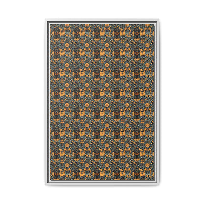 Ruffle Rottie Glamourific Matte Canvas, Framed