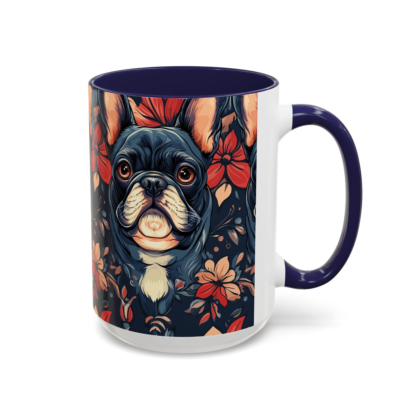 Gothic Rose Bulldog Noir Enchantment Accent Coffee Mug