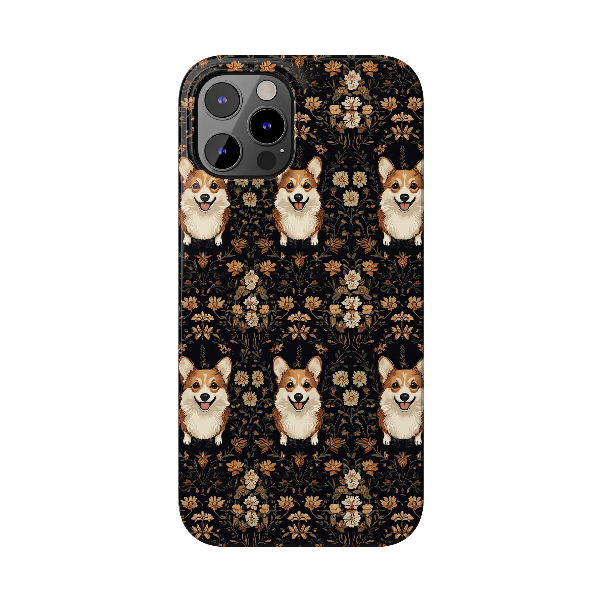 Nighttime Corgi Glow Stride Slim Phone Cases