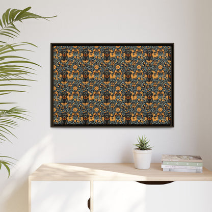 Ruffle Rottie Glamourific Matte Canvas, Framed