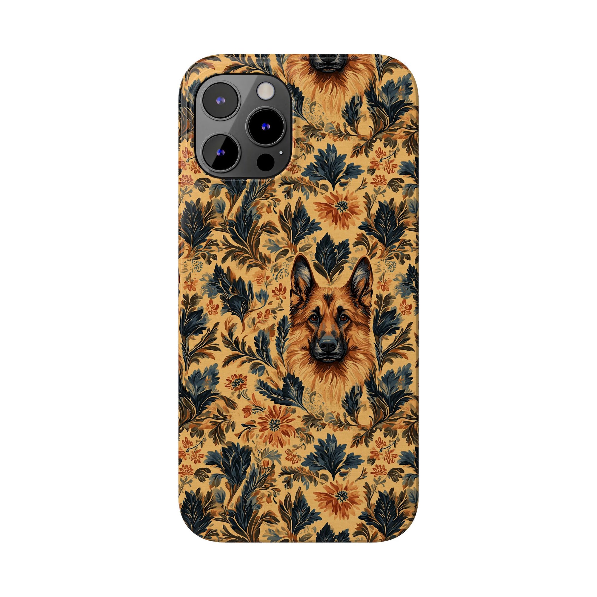 Autumnal German Shepherd Glamour Slim Phone Cases