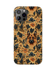 Autumnal German Shepherd Glamour Slim Phone Cases