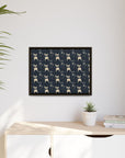 Frenchie Celestial Soar Matte Canvas, Framed