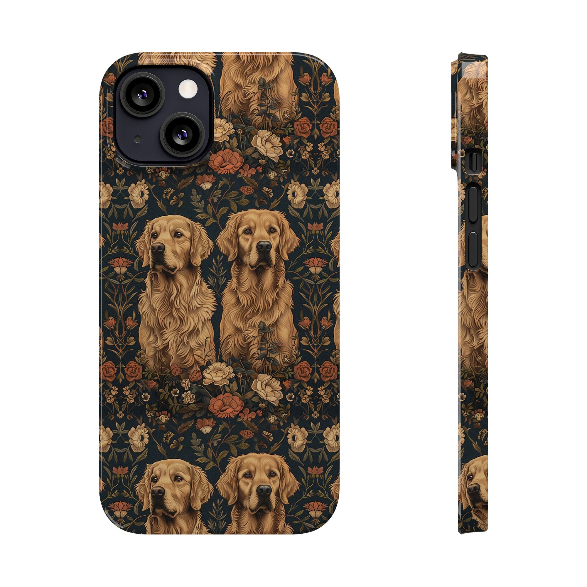 Fanciful Golden Paradise Blossom Slim Phone Cases