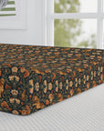 Dazzling Dachsund Blossoms & Foliage Baby Changing Pad Cover