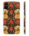 Golden Pawsatronic Tapestry Slim Phone Cases