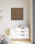 Blooming Pug Paradise Matte Canvas, Framed