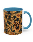 Autumnal German Shepherd Glamour Accent Coffee Mug