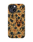 Autumnal German Shepherd Glamour Slim Phone Cases