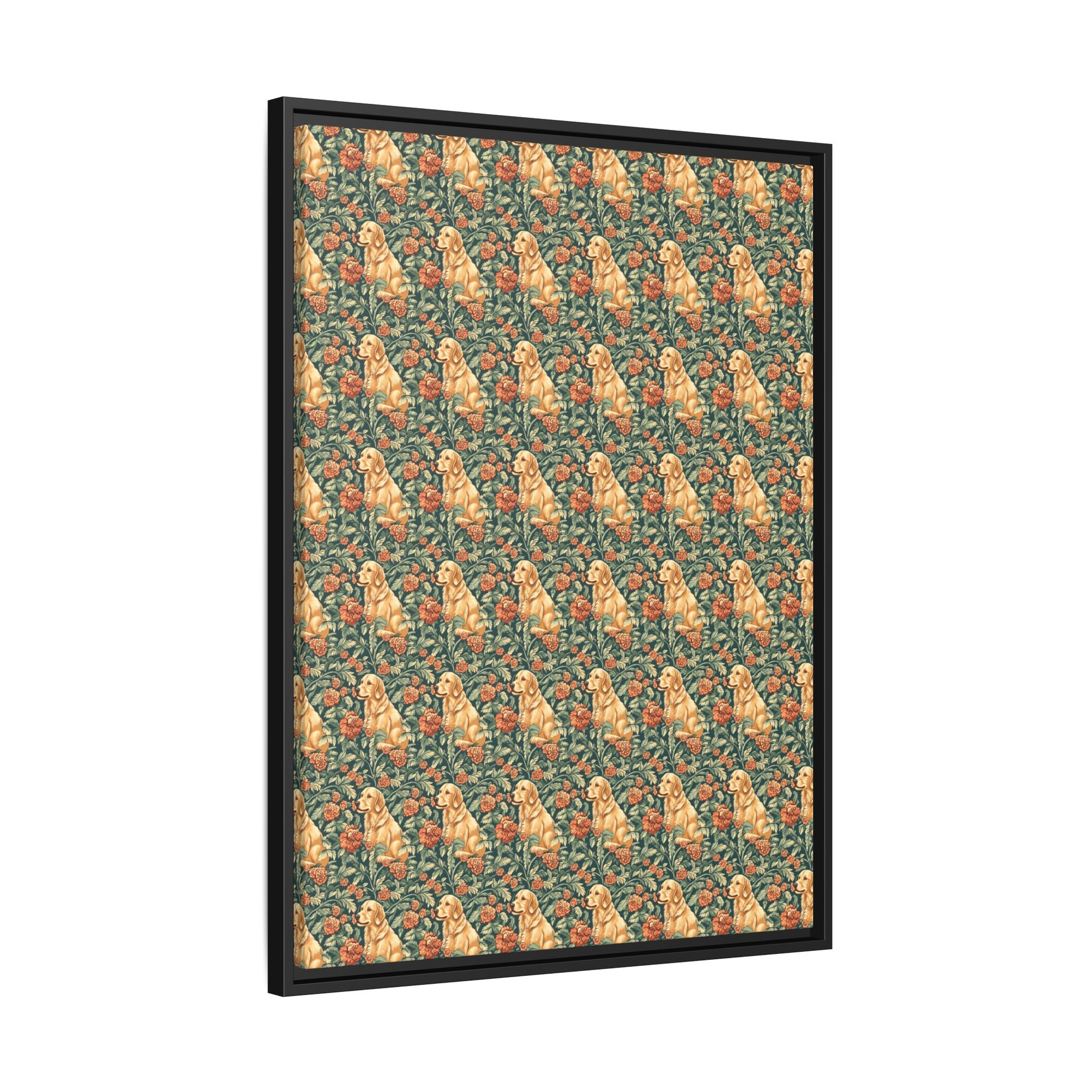 Blooming Goldie Glam Matte Canvas, Framed