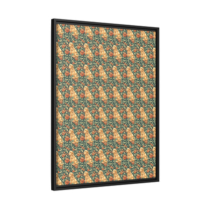 Blooming Goldie Glam Matte Canvas, Framed