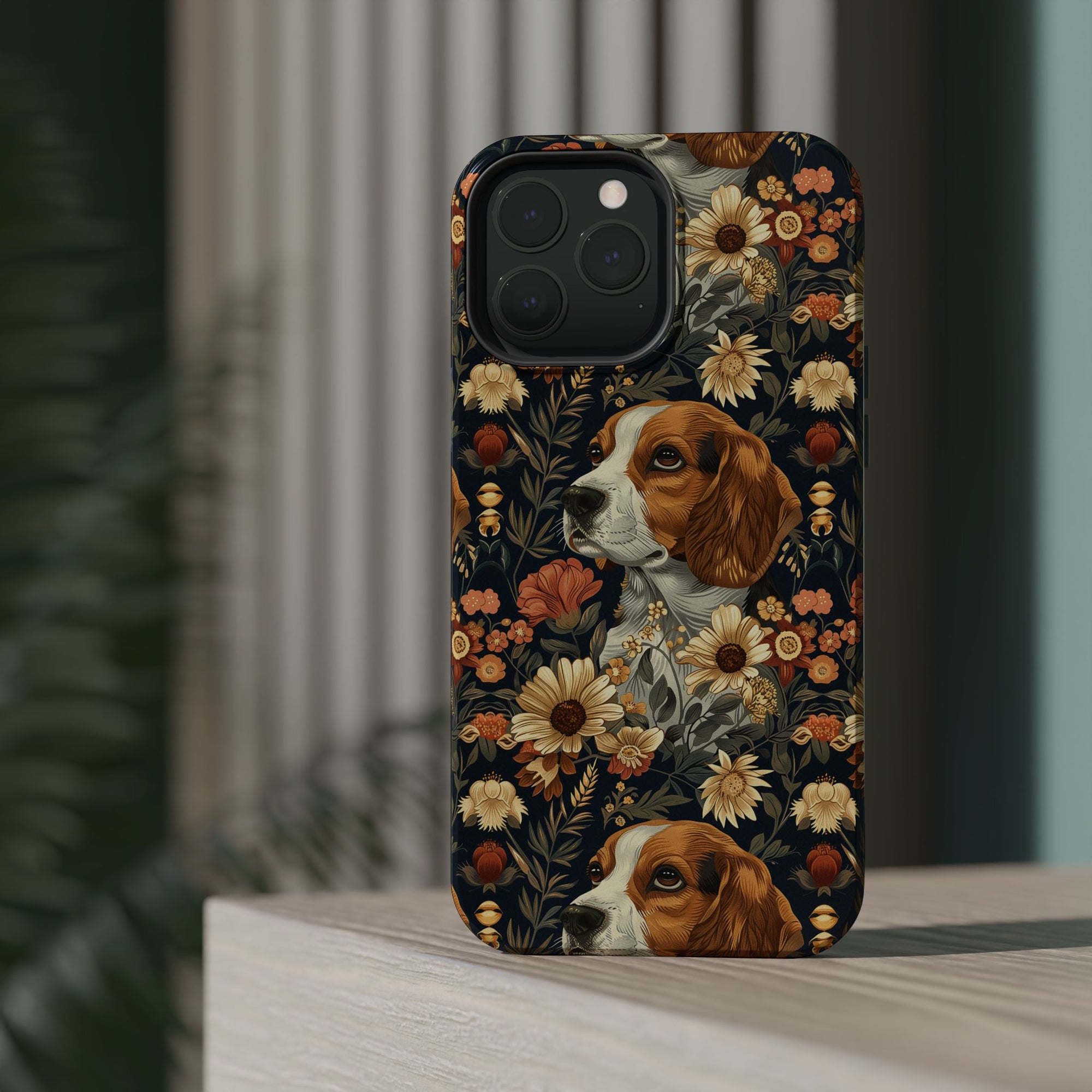 Beagle Blossoms Magnetic Tough Cases