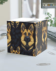 Majestic Hound Couture: German Shepherd LuxeBlend Note Cube