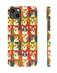 Corgi Chic Popart Pup Slim Phone Cases