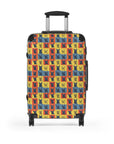 Frenchie Pop Art Pawfection Grid Suitcase