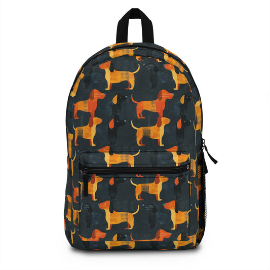 Dapper Dachshund Noir Glow Backpack