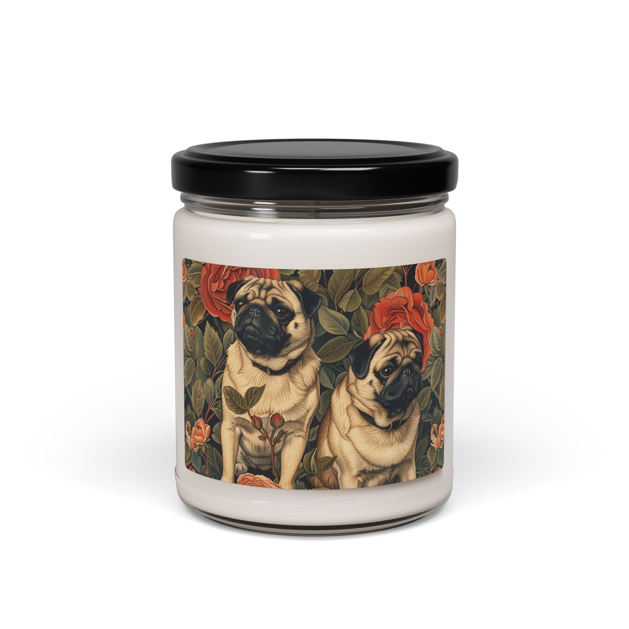 Blooming Pug Paradise Scented Soy Candle