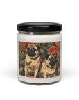 Blooming Pug Paradise Scented Soy Candle