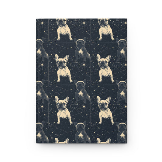 Frenchie Celestial Soar Hardcover Journal Matte