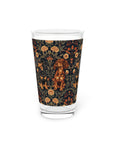 Dapper Dachshund Embroidery Elegance Pint Glass