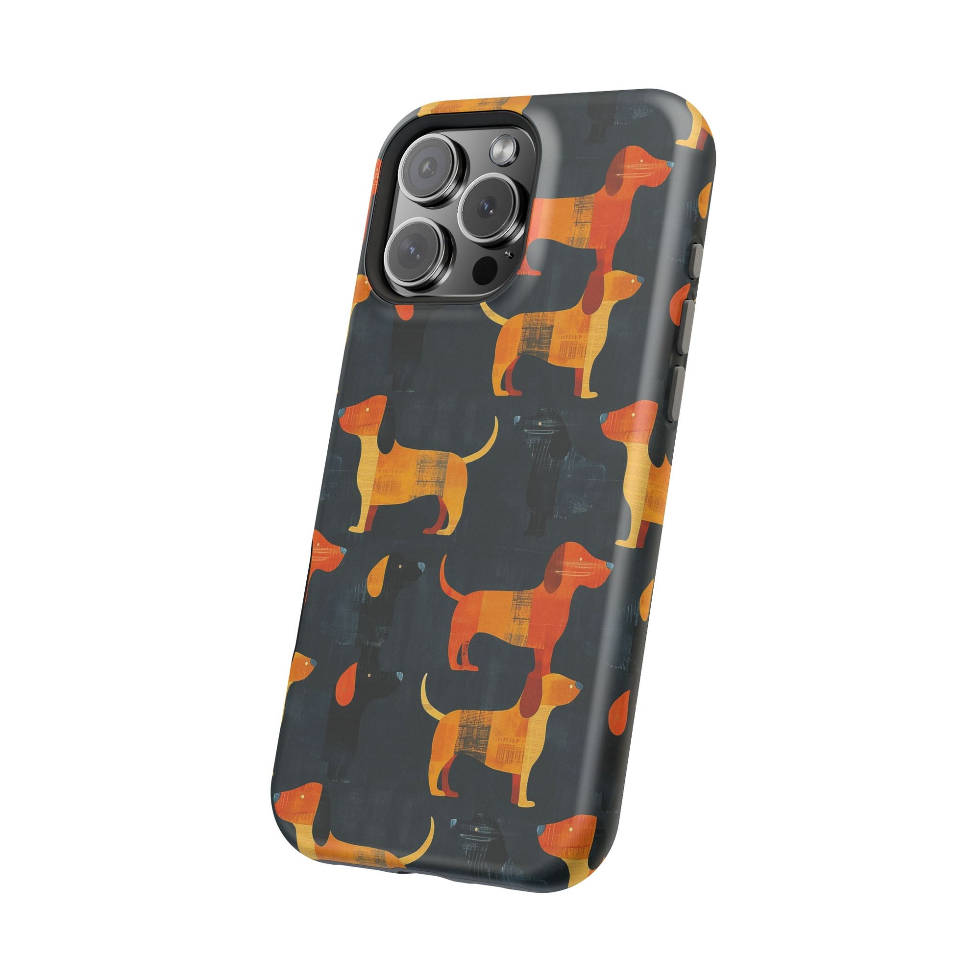 Dapper Dachshund Noir Glow Magnetic Tough Cases