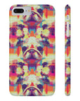 Glitchy Bulldog Blitz Slim Phone Cases