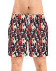 Bulldoggy Bliss Chomper Men's Mid-Length Swim Shorts